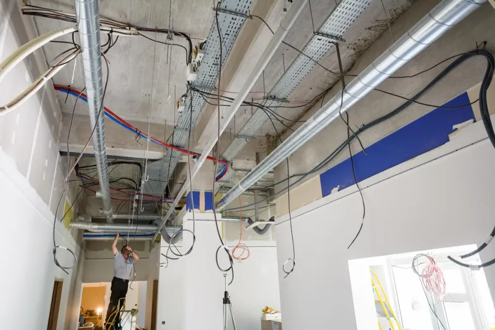 installation electrique en cours par Ets Pascal Toussaint